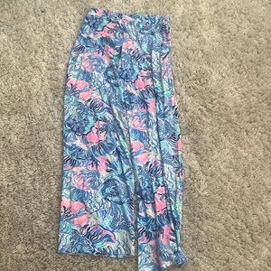 Lilly Pulitzer Palazzo Pants- Lorena Breezy saltwater Blue Shade Seekers